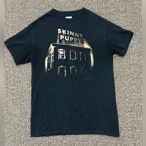 c. 2005 Vtg Officially Licensed Men’s Unisex Small Black SKINNY PUPPY T Shirt